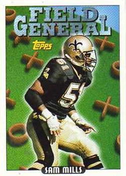 Sam Mills New Orleans Saints 1993 Topps NFL Field General #294